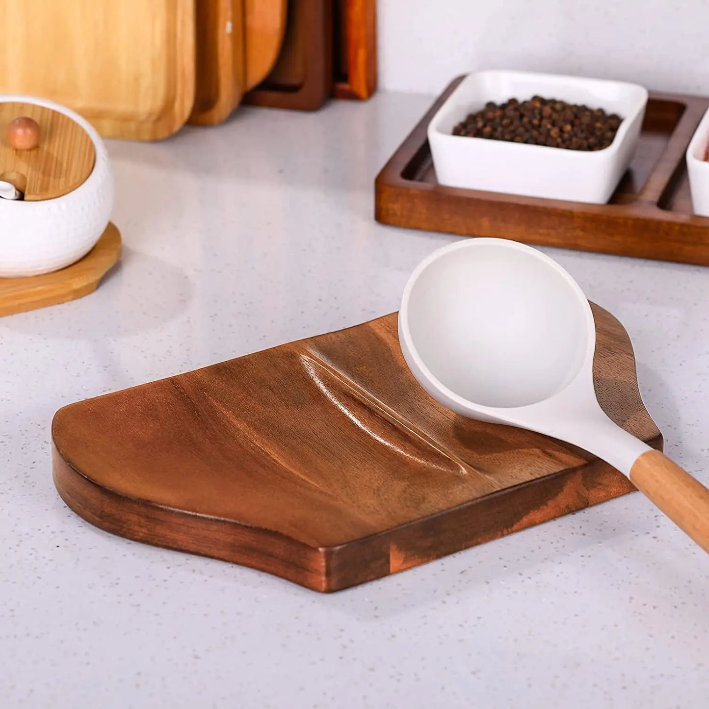 Teak Spatula Rest